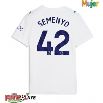 Camiseta Manchester City Antoine Semenyo #42 Tercera Equipación para mujer 2026-27 manga corta
